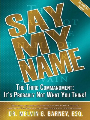 cover image of Say My Name